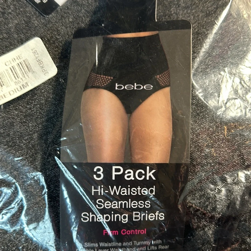 Bebe High Waisted Seamless Shaping Briefs NEW